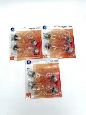 Ge Decorative Globe Bulb 40 W G16-1/2  Medium  Base Clear (Total 12) - Image 1 of 3