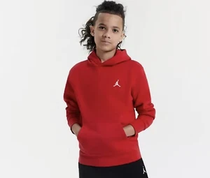 NIKE JORDAN JUMPMAN Pullover Polar Sudadera con Capucha Roja Niños Talla S (8-10) Nuevo con Etiquetas  - Imagen 1 de 6
