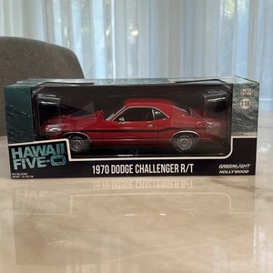 Greenlight Hawaii Five-O 1970 Dodge Challenger R/T Red 1:18 Read - Picture 1 of 24