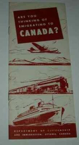 1950's BROCHURE EMIGRATING TO CANADA - Picture 1 of 6