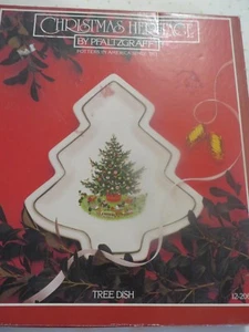 PFALTZGRAFF TREE DISH Holiday Platter 12-206 Year 1990 - Picture 1 of 3