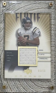 2002 upper deck UD graded Game Used jersey Doug Flutie 3/15 - Picture 1 of 4