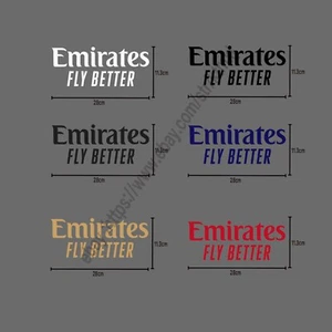 Emirates Fly Better Logo Patch Wärmeübertragung für AC Mailand Real Madrid Arsenal - Bild 1 von 13