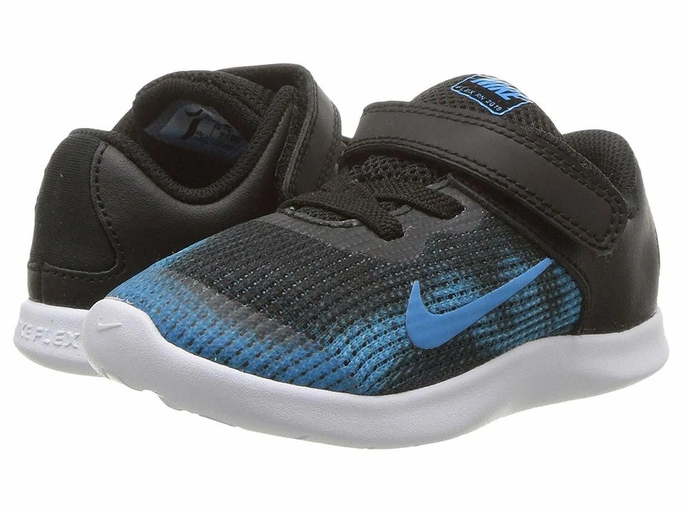 Nike Kids Flex RN 2018 Sneaker - Toddler Boy's Size 6 - Black/Blue