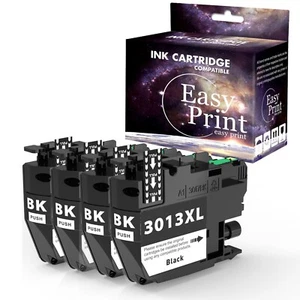 4PacK LC3013 Black Ink Cartridge for MFC-J497DW MFC-J491DW MFC-J690DW printer - Picture 1 of 2