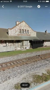 KIT IMPRESO EN 3D EDIFICIO ESCALA HO 1/87 ECONOMOMOWOC WI MILWAUKEE ROAD DEPOT - Imagen 1 de 5