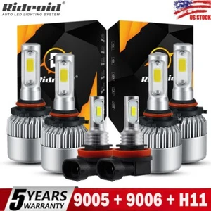 For Toyota Corolla 2009 2010 2011 2012 2013 6x LED Headlight Fog Light Combo Kit - Picture 1 of 20