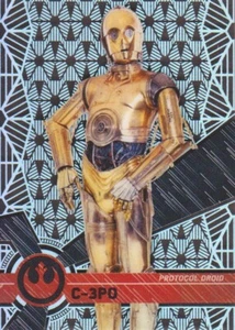 2017 Topps Star Wars High Tek Trading Card Form 1 Pattern 2 #24 C-3PO - Picture 1 of 2