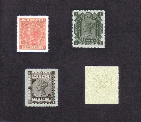 Queen Victoria 1867-83 High Values Set of 3  (forgeries) Cover