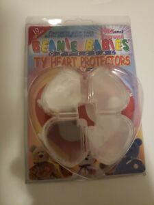TY Beanie Babies Heart Tag Protectors - Pack Of 10 - NEW
