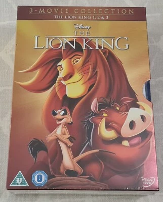 The Lion King Trilogy 3 Movie DVD Boxset  NEW & SEALED Region PAL  UK  - Image 1 of 4