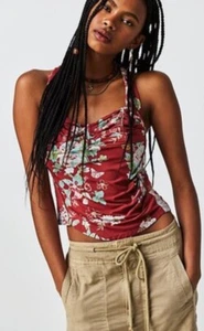NWOT Free People FP Anthropologie Floral Ginger Snap Sleeveless Tank Top S L - Picture 1 of 10