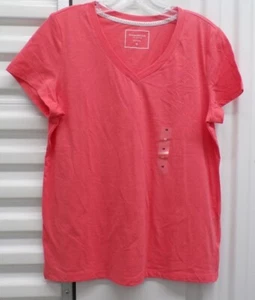 Top de pijama Charter Club para mujer talla: mediano cuello en V manga corta - porcelana rosa - Imagen 1 de 8