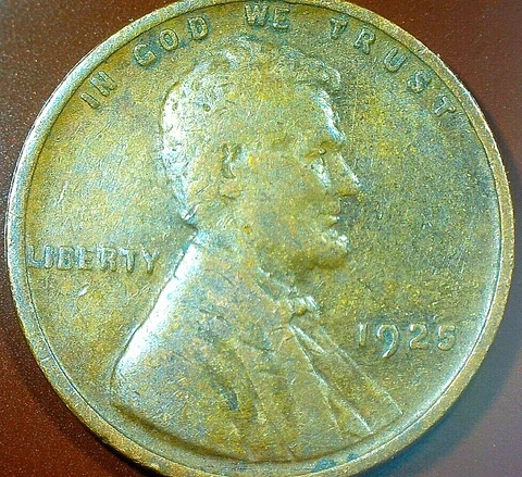 U.S.-1925 "P" WHEATBACK CENT "LAMINATION ERROR" Cover