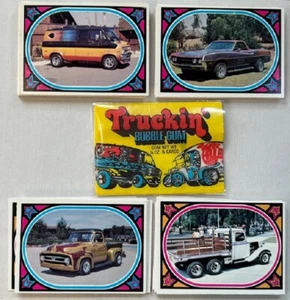 Truckin' Cards Set by Donruss, 1975. 44 Cards with Wrapper, EX - Picture 1 of 1