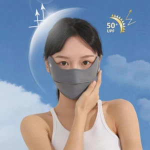 Maschera Copri Viso UV Estiva UPF50+ Nylon Traspirante Maschera Solare con Protezione Occhi - Foto 1 di 28