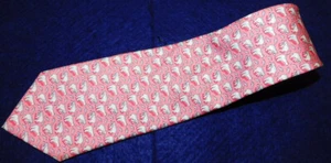 BOY'S VINEYARD VINES MADE IN U.S.A. LIGHT PINK/WHITE POLAR BEAR MOTIF TIE - TIES - Picture 1 of 3