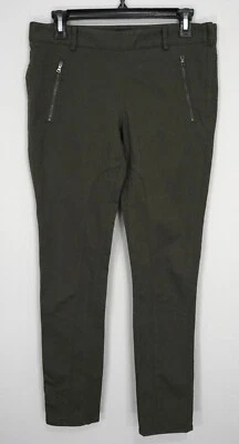 Pantalones CLUB MONACO Verde Militar Bolsillo Frontal Cremallera Ajustados Elastizados Talla 29 Foto 1 de 4