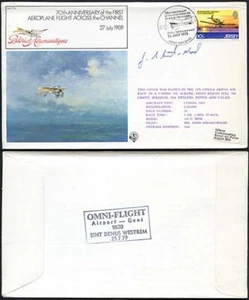FF5aH 70th Ann 1st Aeroplane Flight Across the Channel Signed by J. Stuart-Wood - Picture 1 of 1