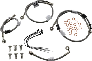 Galfer Brake Line Kit 4 Lines Front Rear Kaw Ninja 400 ABS 18-23 FK003D9434 - Picture 1 of 1