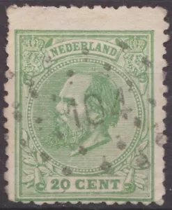 Puntstempel 104 (Tholen) op NVPH nr 24D - Afbeelding 1 van 1