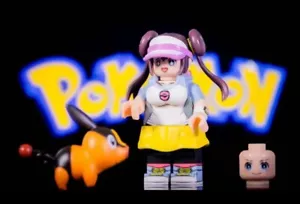 Custom Molded Figurine Accessory - Pokemon Rosa with Tepig - Picture 1 of 4