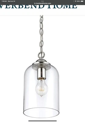 Savoy House Lighting Pendant With Polished Nickel Finish. New In Box - Image 1 of 4