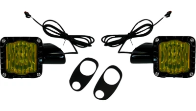 Custom Dynamics Yellow Shark Demon LED Black Front Turn Signals FLTR Road Glide - Image 1 of 4