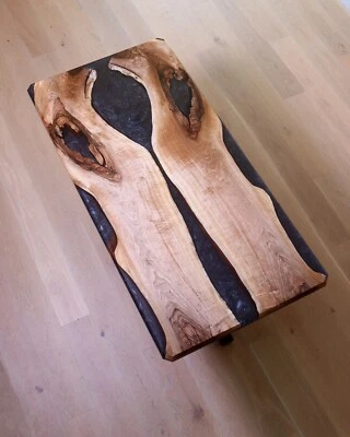 English Walnut Mirrored River Dining Table - Image 1 of 4