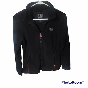 Karrimor KS 300 Logo Full Zip Black Fleece Jacket Thick and Warm Sz: 4 - Picture 1 of 5