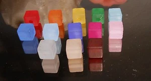 10 Stück WÜRFEL Perlen Acryl Kunststoff 8x8 mm MATT / FARBWAHL - Bild 1 von 1