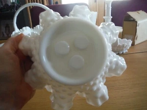 Milk Glass 3 Candle holder bowl. ? Fenton Great Condition - Picture 1 of 3
