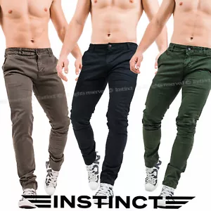 Pantaloni Uomo Classico Elegante Regular Chino Ufficio Casual Cotone 4 STAGIONI - Foto 1 di 20