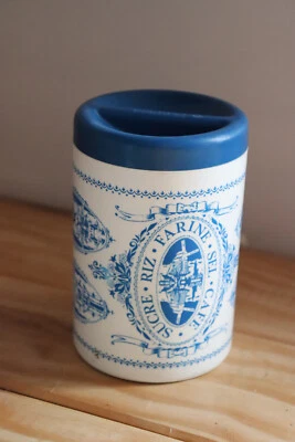 BOITE PLASTIQUE BLEUE VINTAGE - PERNOD - CONSERVATION - DÉCO CUISINE - Photo 1/3