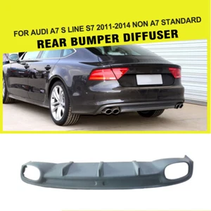 Difusor de parachoques trasero labio para Audi A7 S line S7 2011-2014 pre-estiramiento facial sin pintar - Imagen 1 de 10