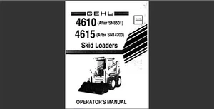Gehl 4610 and 4615 Skid Loaders Maintenance and Owner's Operator's Manual - Bild 1 von 10