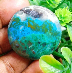Natural Chrysocolla Cabochon Loose Gemstone For Jewelry 119 Cts. ME-13515 - Picture 1 of 11