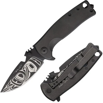 DPx Gear HEST Urban Folding Knife 2.88" Bohler M390 Steel Blade Titanium Handle - Image 1 of 3