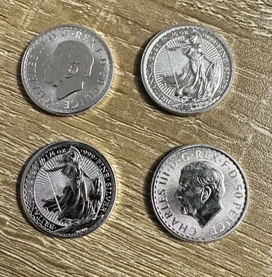 1/4 Oz. UK Britannia 2026 999 Fine Silver Bullion Coin New Mint Condition - Image 1 of 4