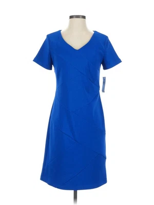NWT AB Studio Women Blue Casual Dress 4 - Image 1 of 4