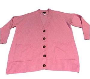 Torrid Womens Sz 00 Pink Button-Front Cardigan Soft Pockets - Picture 1 of 4