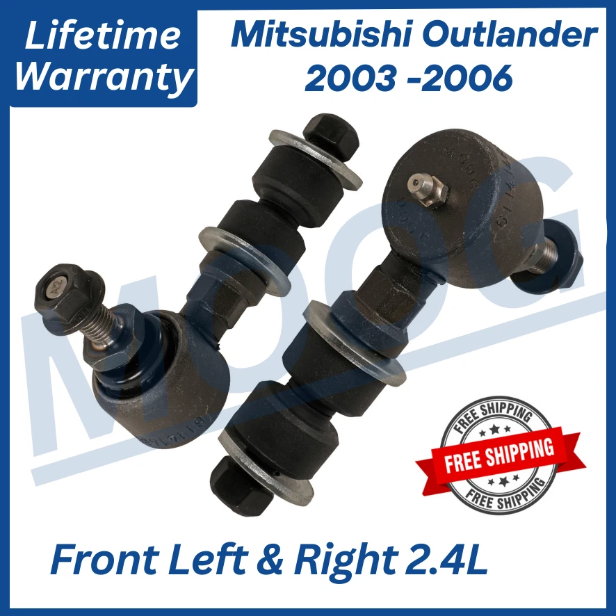 Par de barras estabilizadoras delanteras MOOG OEM para Mitsubishi Outlander 2003-2006 garantía de por vida Foto 1 de 4