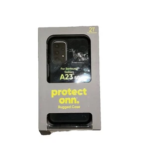 Funda de teléfono resistente Samsung Galaxy A23 5G de Protect Onn, negra - Imagen 1 de 9