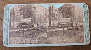 Antique 1870s Stereoview – La Mon’s Ranch Yosemite Valley – Charles Bierstadt Ph - Picture 1 of 2