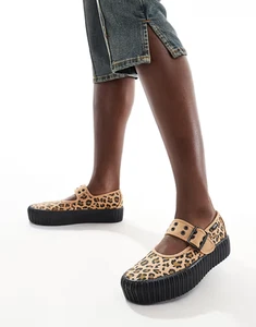 8 - Vans Leopardenmuster Plateau Mary Jane Creeper Schuhe NEU mit Karton 0425SV - Bild 1 von 7