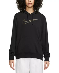 Nike Sportswear Club Fleece Premium Essential Loose Shine Hoodie Damen S schwarz - Bild 1 von 15