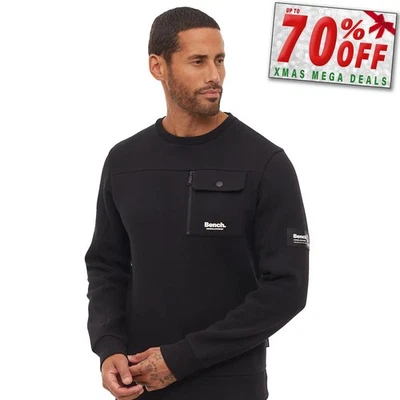 RRP £49.99 - Bench Rissio Mens Sweatshirt Utility Designer Fashion Jumper