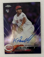 2018 KEURY MELLA Topps Chrome Purple Refractor Autograph Rookie RC #RA-KM /250.