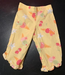 Gymboree Girls Sz Small 3 years Spring Summer Ice Cream Cone Pants - Picture 1 of 6