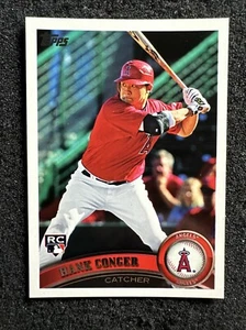 Tarjeta de novato Hank Conger #285 2011 Topps de béisbol radiocontrol cantidad Los Angeles Angels - Imagen 1 de 3